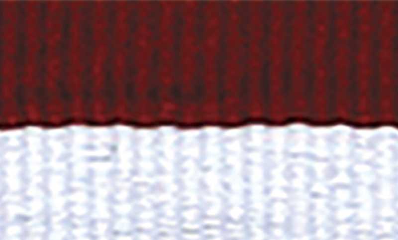 Maroon White Ribbon