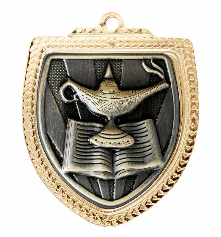 Shield Medal – Lamp of Knowledge