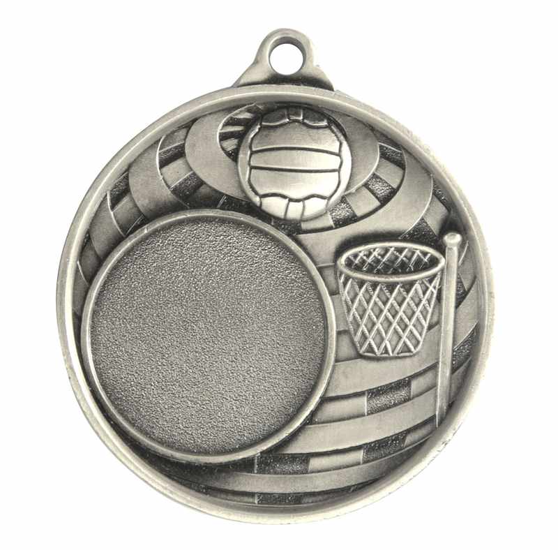 Global Medal -Netball + 25mm insert