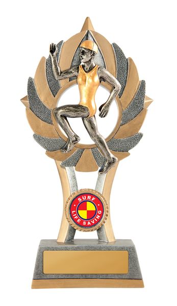 Female Surf Life Saving Trophy with 25mm Centre