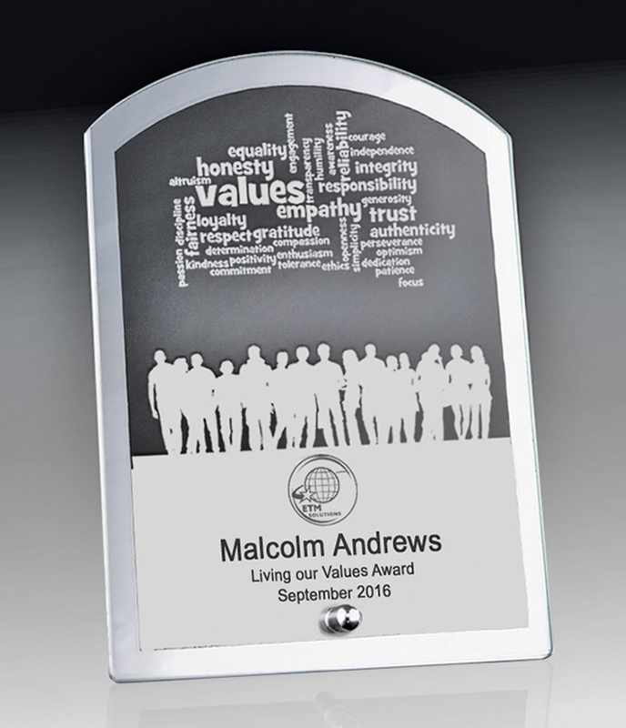 Mirror Edged Clear Glass-Arch