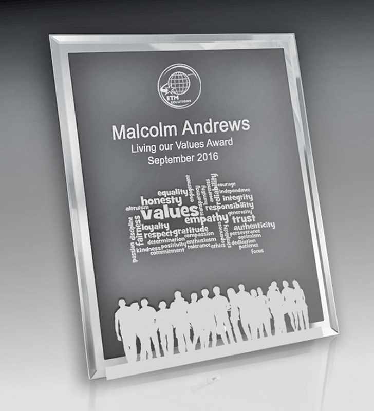 Mirror Edged Clear Glass-Rectangle Portrait