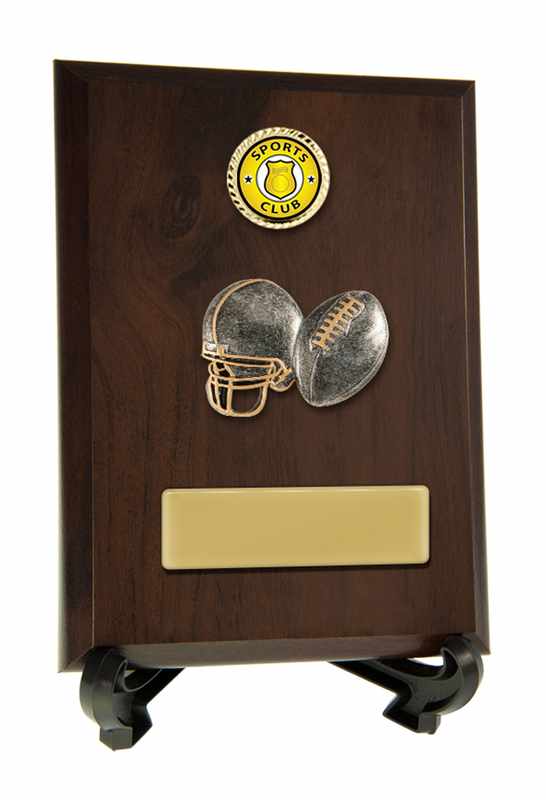 Plaque with Gridiron Football Trim