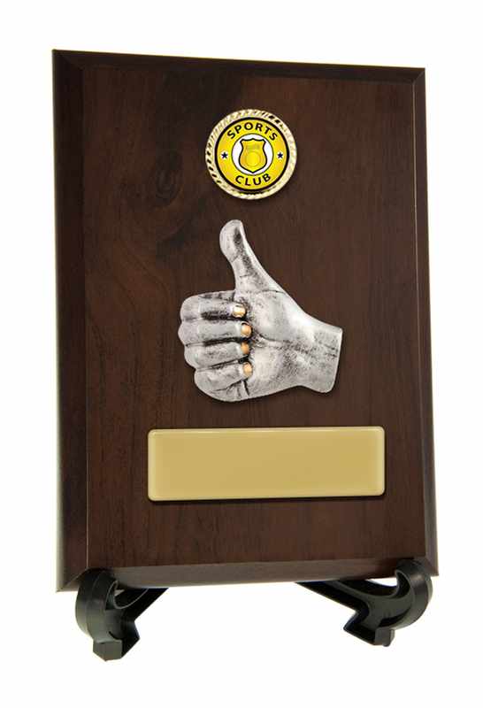 Plaque with Thumbs Up Trim