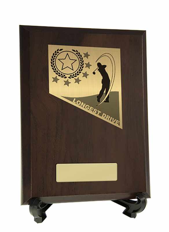 Plaque with Golf Longest Drive Trim