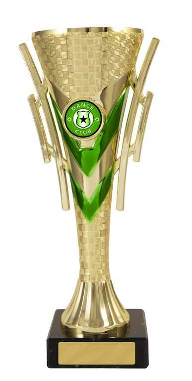 Trumpet Cup Green/Gold with 25mm Centre