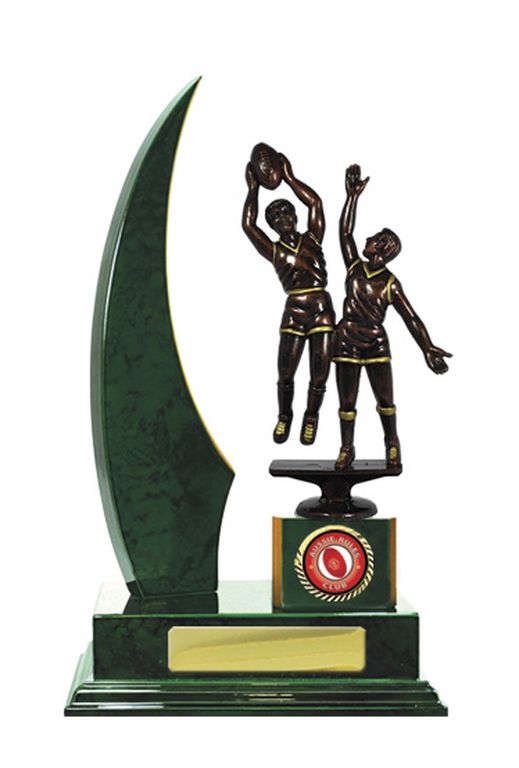 Timber Backstand AFL Trophy with 25mm Centre