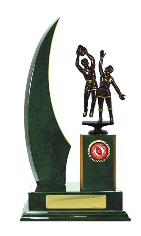 Timber Backstand AFL Trophy with 25mm Centre