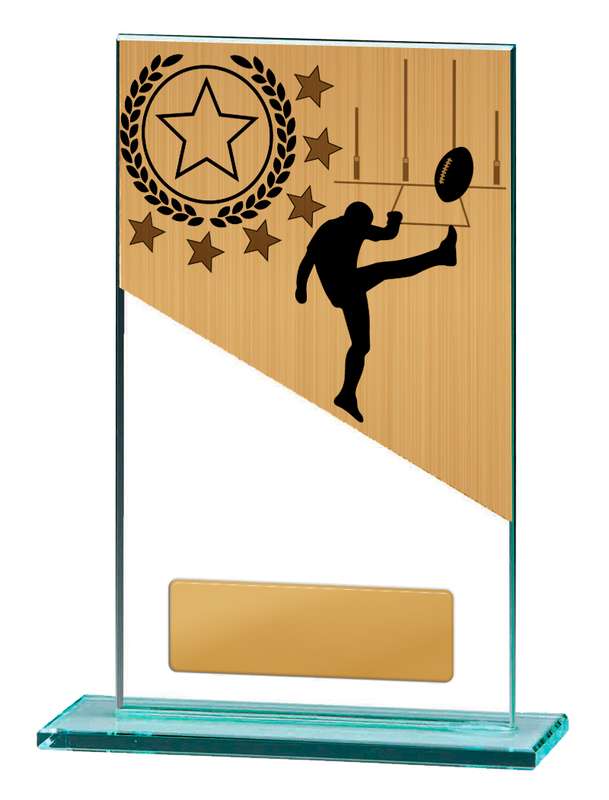 Aussie Rules Theme on Glass