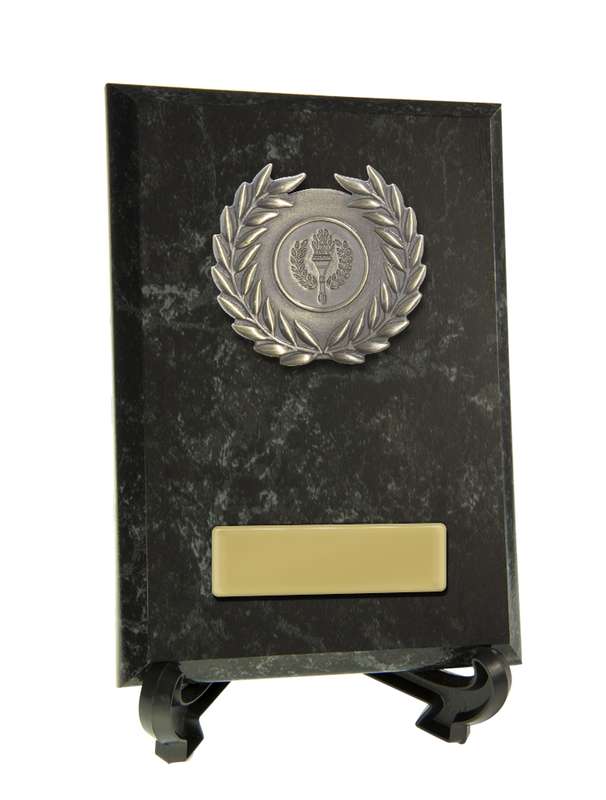 Plaque with Metal Trims