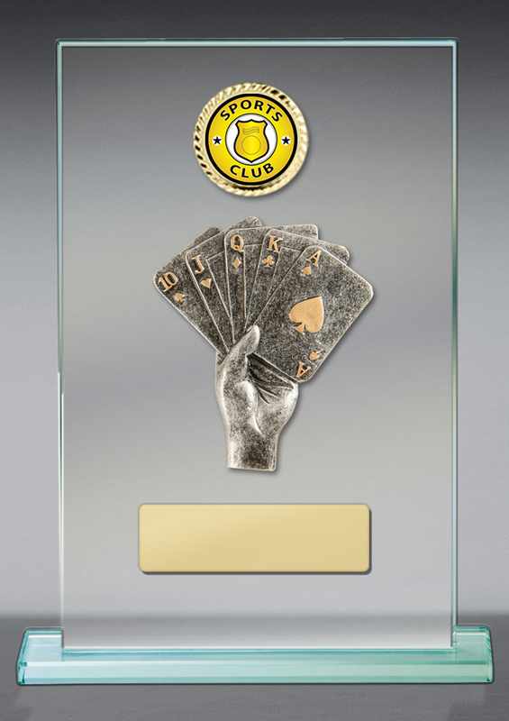 Poker Theme on Glass