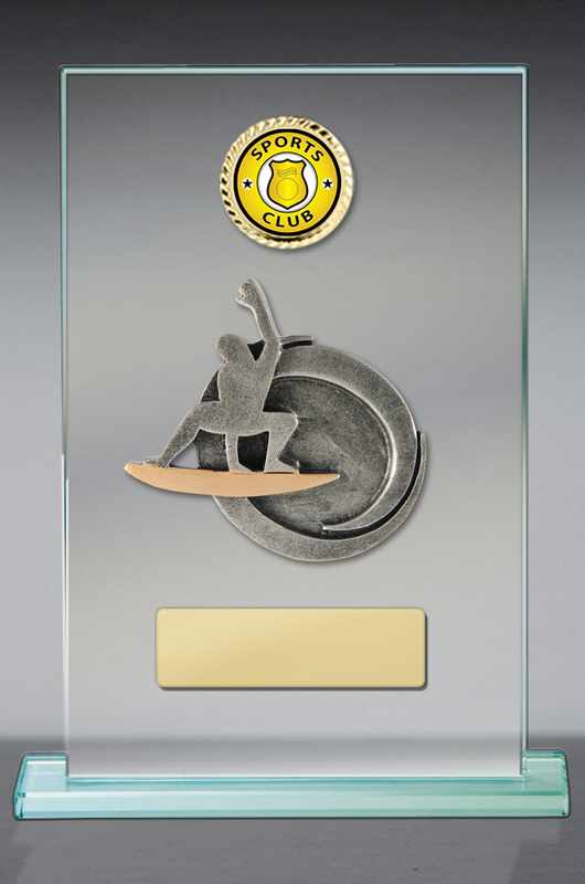 Surfing Theme on Glass