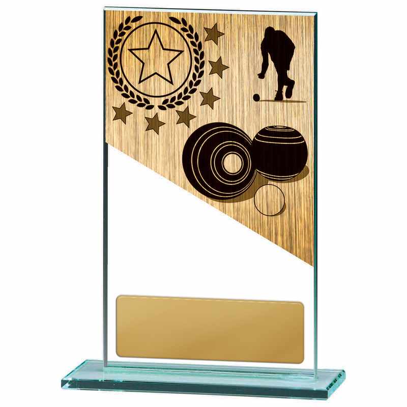 Lawn Bowls Theme on Glass