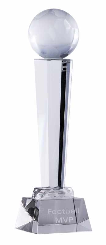 Crystal Soccer Ball on Stand