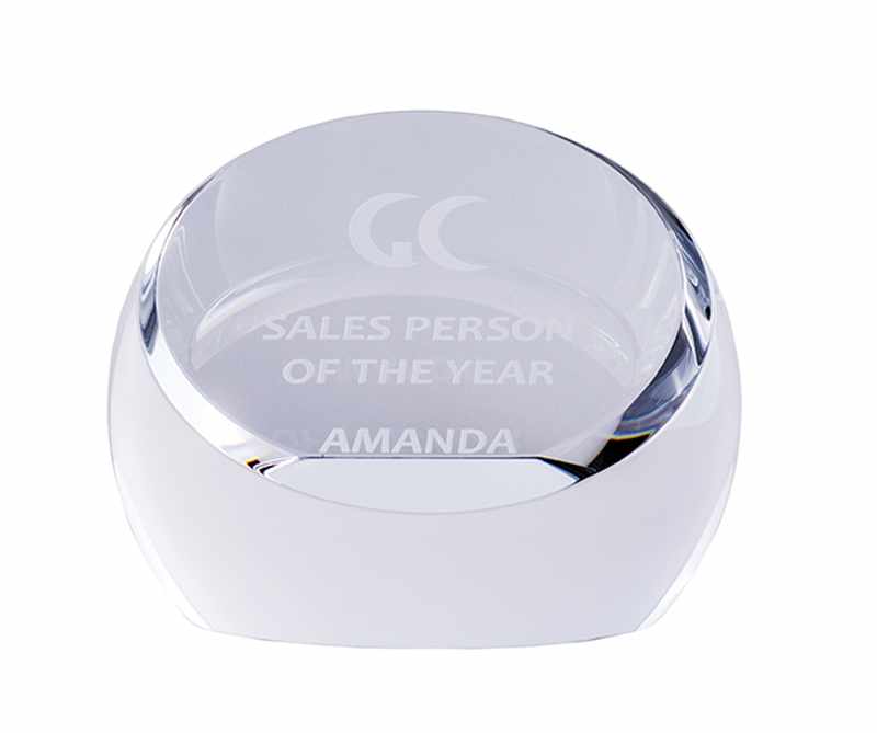 Crystal Paperweight Sphere