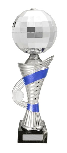 Blue/Silver Opulent Cup with Disco Ball with 25mm Centre