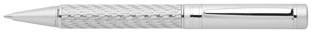 Carbon Fibre Silver Ballpoint Pen