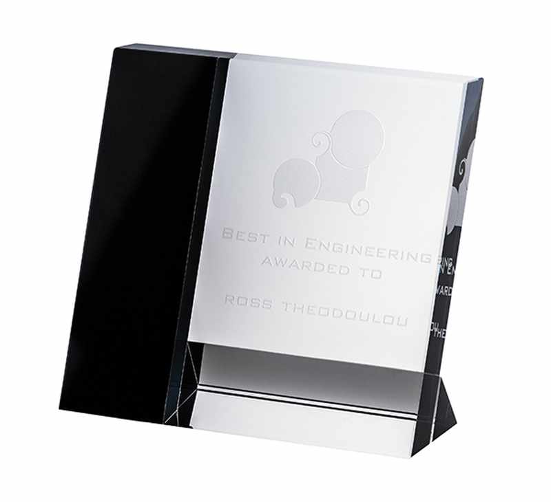 Black and Clear Crystal – Rectangle