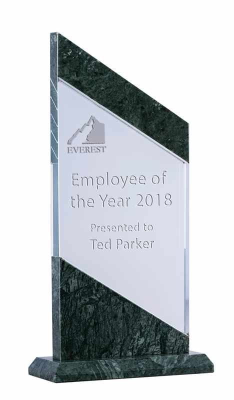 Green Marble Glass – Angled