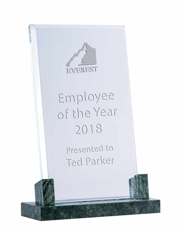 Green Marble Glass – Rectangle (Removable)