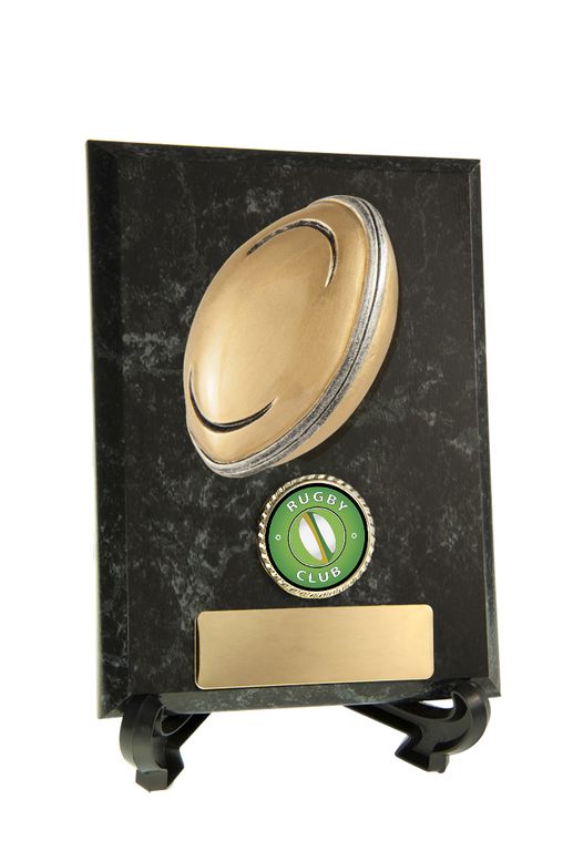 Timber Rugby Plaque With 25mm Centre