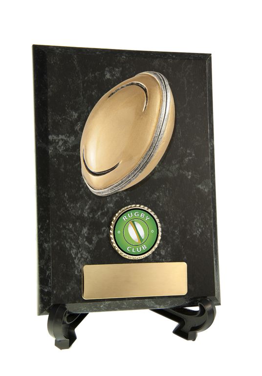 Timber Rugby Plaque With 25mm Centre