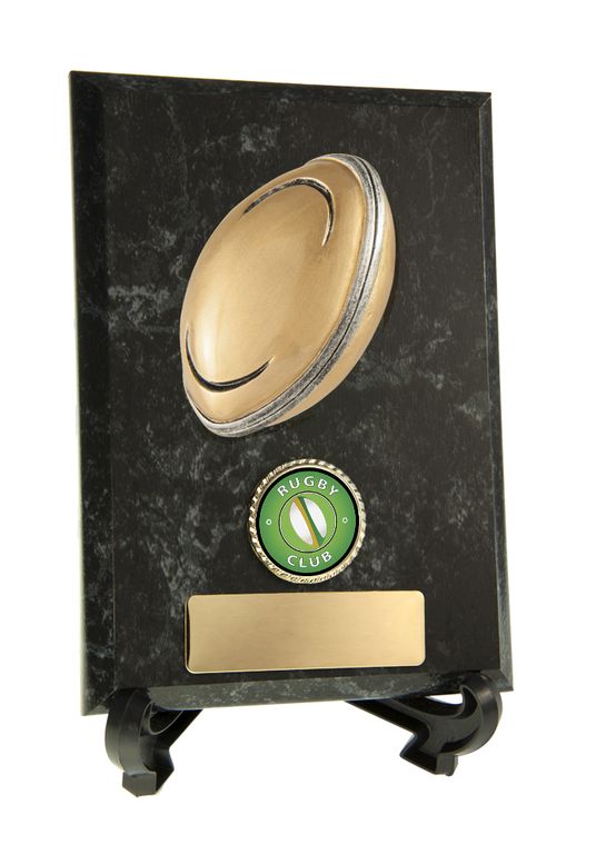 Timber Rugby Plaque With 25mm Centre